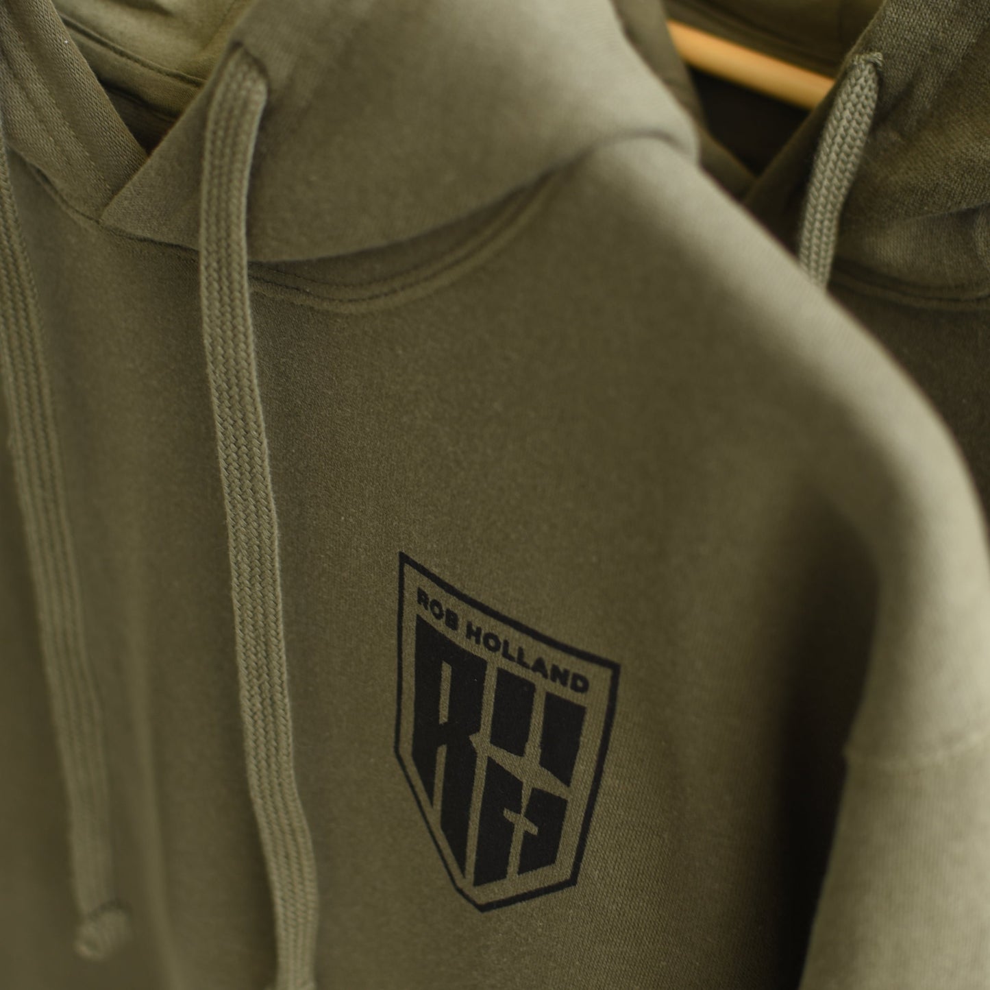 RH AEROSPORTS MILITARY GREEN FLAG HOODIE