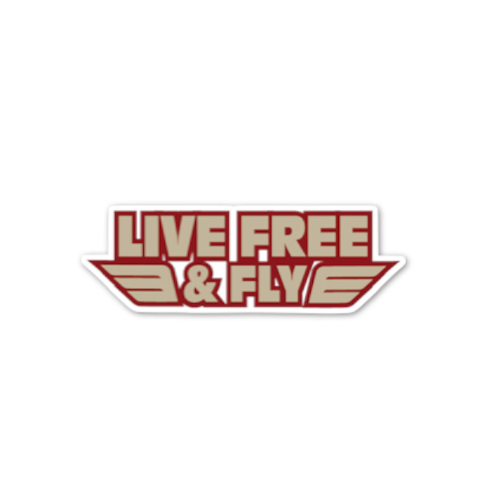 WINGS STICKER (LIVE FREE & FLY)
