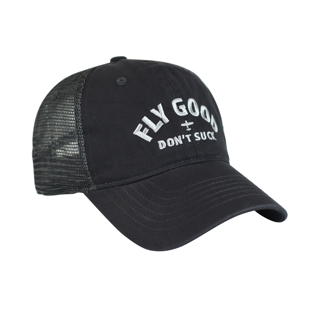 FLY GOOD DON'T SUCK HAT - Charcoal