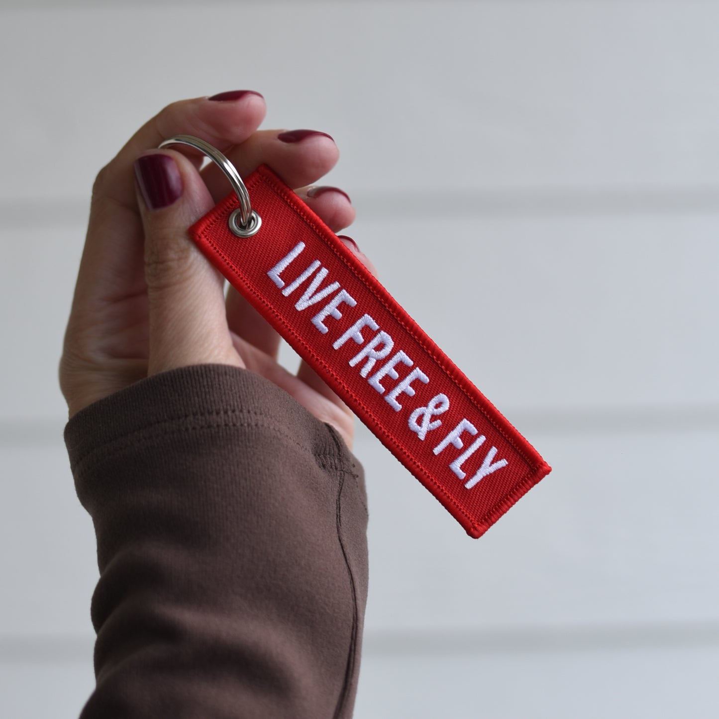 LIVE FREE & FLY KEYCHAIN
