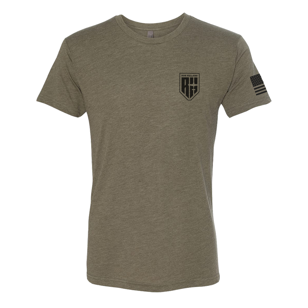 RH Aerosports Military Green Flag Tee