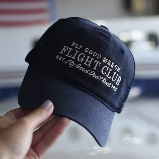 FLIGHT CLUB HAT - Navy Blue