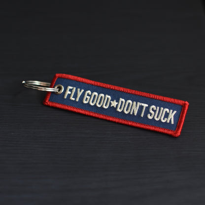 Patriotic Fly Good Don't Suck Keychain