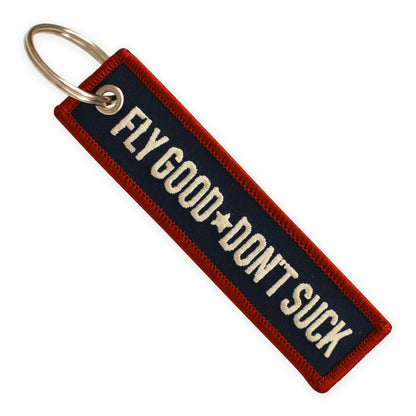 Patriotic Fly Good Don't Suck Keychain