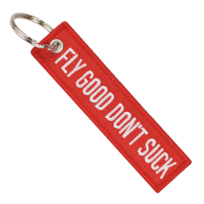 RED FLY GOOD DON'T SUCK KEYCHAIN