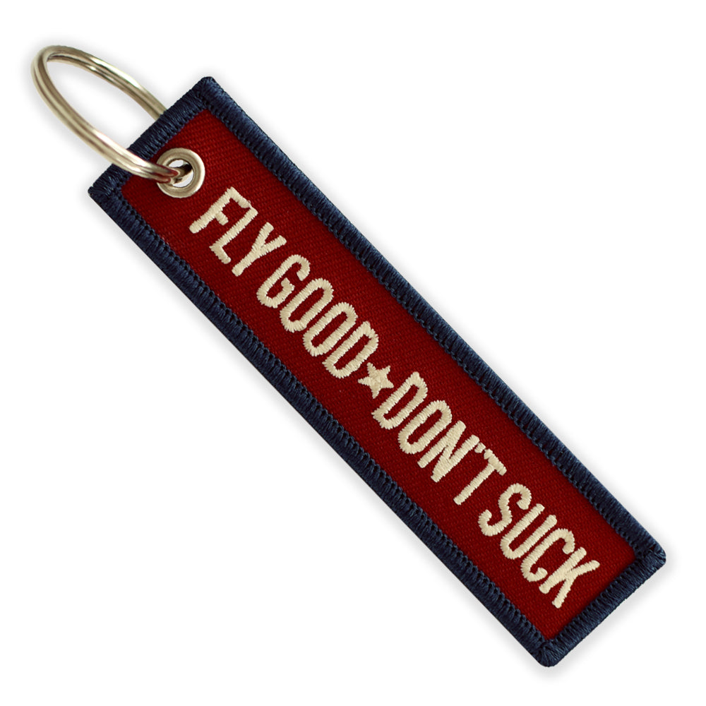 Patriotic Fly Good Don't Suck Keychain