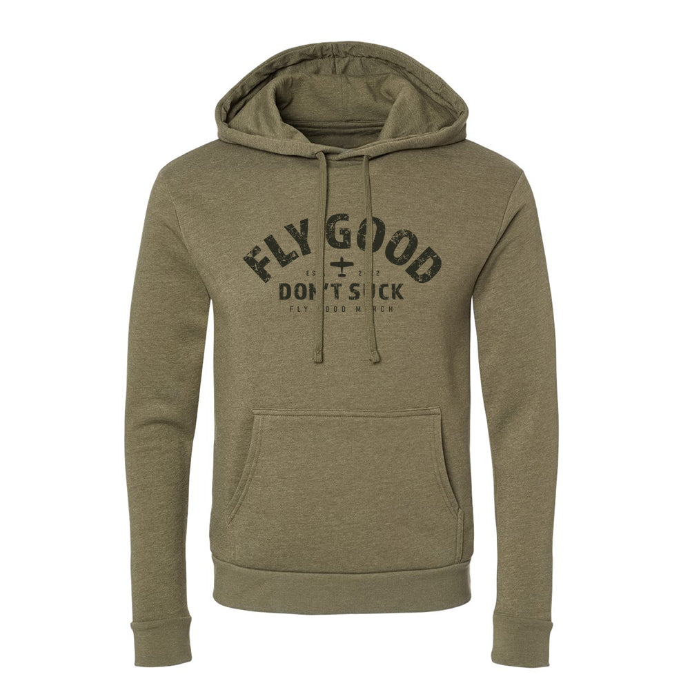 Lightweight Vintage Hoodie - Military Green