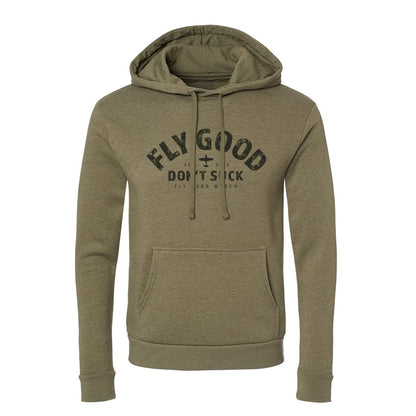 Lightweight Vintage Hoodie - Military Green
