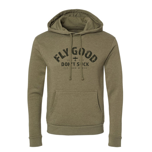 Lightweight Vintage Hoodie - Military Green